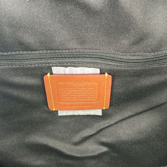 Coach Court Backpack In Signature Canvas With Bow Print Bag Purse - Picture 9 of 16